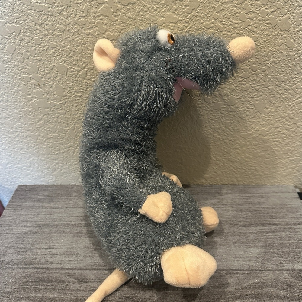 Ratatouille Remy Rat Disney Pixar 9" Plush Toy Factory Gray Grey Mouse
